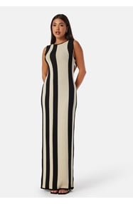 BUBBLEROOM Striped Sleeveless Knitted Dress