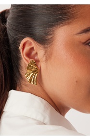 BY JOLIMA Feather Earring Gold