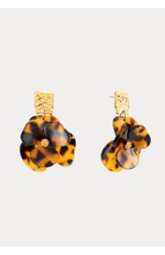 BY JOLIMA Flower Dream Earring Leopard