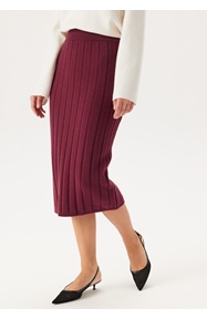 GANT Wide Ribbed Wool Skirt