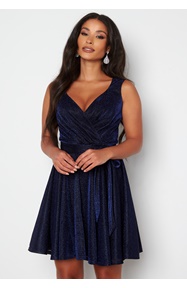 Goddiva Lurex Skater Dress