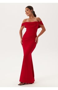 Goddiva Off Shoulder Maxi Dress