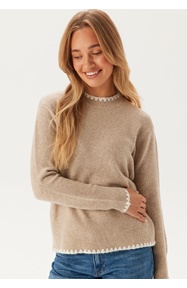 VILA Vihefna Stitch Detail Knit Top