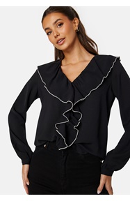 ONLY Lise Contrast Frill Shirt