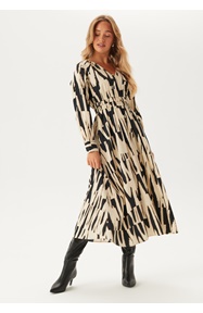 ONLY Onlmila Life L/S V-Neck Midi Dress