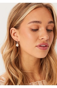 Pilgrim Sky Pearl Earrings Silver-plat