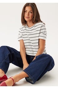 SELECTED FEMME Slfessentail Striped Boxy Tee