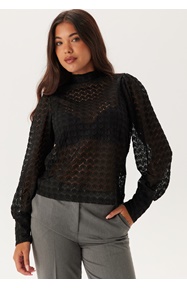 VERO MODA Vmbecca Ls High Neck Lace Top