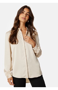 VILA Ellette Satin L/S Shirt