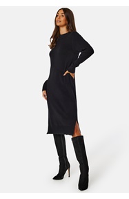 VILA Ril Crew Neck Midi Dress