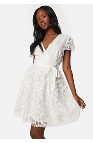 VILA Viedda V-neck S/S Lace Short Dress