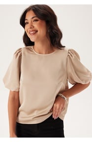 VILA Viellette 2/4 SATIN PUFF TOP S