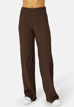 BUBBLEROOM Becky structure trousers Brown bubbleroom.fi