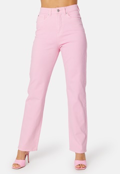BUBBLEROOM Kendra Straight Jeans Pink bubbleroom.fi