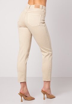 BUBBLEROOM Lana high waist jeans Beige bubbleroom.fi