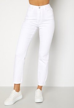 BUBBLEROOM Lana high waist jeans White bubbleroom.fi