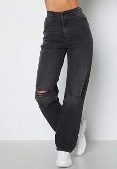 BUBBLEROOM Lori straight leg jeans Grey denim bubbleroom.fi