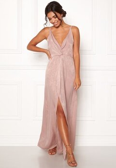 BUBBLEROOM Marianna front twist gown Silver coloured / Pink bubbleroom.fi