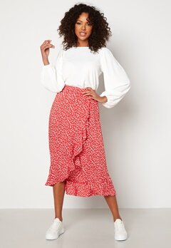 Happy Holly Emma skirt Red / Patterned bubbleroom.fi
