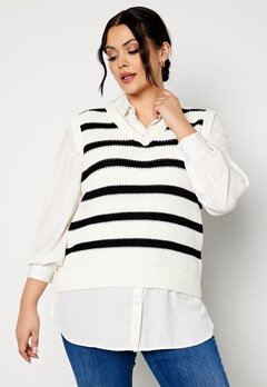Happy Holly Jalessa knitted vest Striped bubbleroom.fi