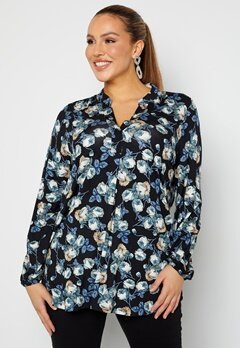 Happy Holly Milly tunic Black / Floral bubbleroom.fi