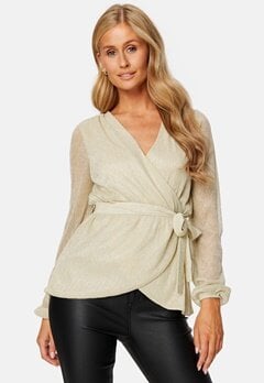 Happy Holly Perley sparkling wrap top Champagne bubbleroom.fi