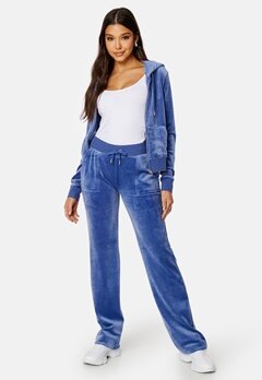 Juicy Couture Del Ray Classic Velour Pant Grey Blue
 bubbleroom.fi