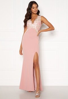 Moments New York Isabella Lace Gown Dusty pink bubbleroom.fi
