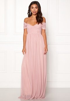 Moments New York Lily Draped Gown Dusty pink bubbleroom.fi