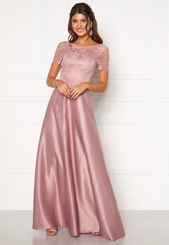 Moments New York Madeleine Satin Gown Light lilac bubbleroom.fi