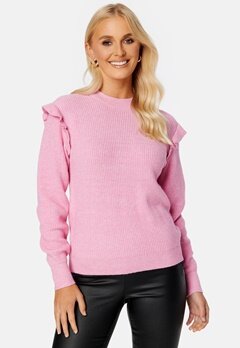 Object Collectors Item Malena L/S Ruffle Pullover Begonia Pink Detail:
 bubbleroom.fi