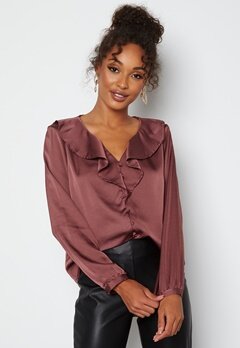 ONLY Sisse L/S Blouse Rose Brown bubbleroom.fi