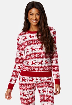 ONLY Xmas Comfy Snowflake Pullover Chili Pepper Pattern
 bubbleroom.fi