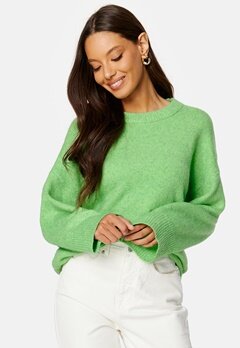 Pieces Tulle LS Oversize O-Neck Knit Absinthe Green
 bubbleroom.fi