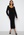 BUBBLEROOM Rosanna knitted puff sleeve dress Black bubbleroom.fi
