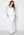 Goddiva Curve Long Sleeve Lace Trim Maxi Dress White bubbleroom.fi