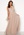 Goddiva Deep V Neck Glitter Dress Blush bubbleroom.fi