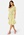 Goddiva Ditsy Flutter Sleeve Midi Dress Soft Lemon bubbleroom.fi