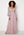 Goddiva Ditsy Long Sleeve Shirred Maxi Dress Blush bubbleroom.fi