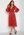 Goddiva Ditsy Long Sleeve Shirred Midi Dress Red bubbleroom.fi