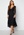 Goddiva Lace High Low Midi Dress Black bubbleroom.fi