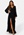 Goddiva Long Sleeve Chiffon Dress Black
 bubbleroom.fi
