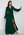 Goddiva Long Sleeve Chiffon Dress Green bubbleroom.fi