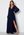 Goddiva Long Sleeve Chiffon Dress Navy bubbleroom.fi