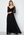 Goddiva Long Sleeve Floaty Maxi Dress Black bubbleroom.fi