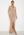Goddiva Long Sleeve Glitter Maxi Dress Nude bubbleroom.fi