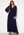 Goddiva Long Sleeve Shirred Maxi Dress Navy bubbleroom.fi