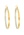 Guess Front Crystal Pave Hoops Gold bubbleroom.fi