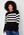 Happy Holly Lone knitted sweater Black / Striped bubbleroom.fi