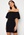 John Zack Bardot Puff Sleeve Mini Dress Black bubbleroom.fi